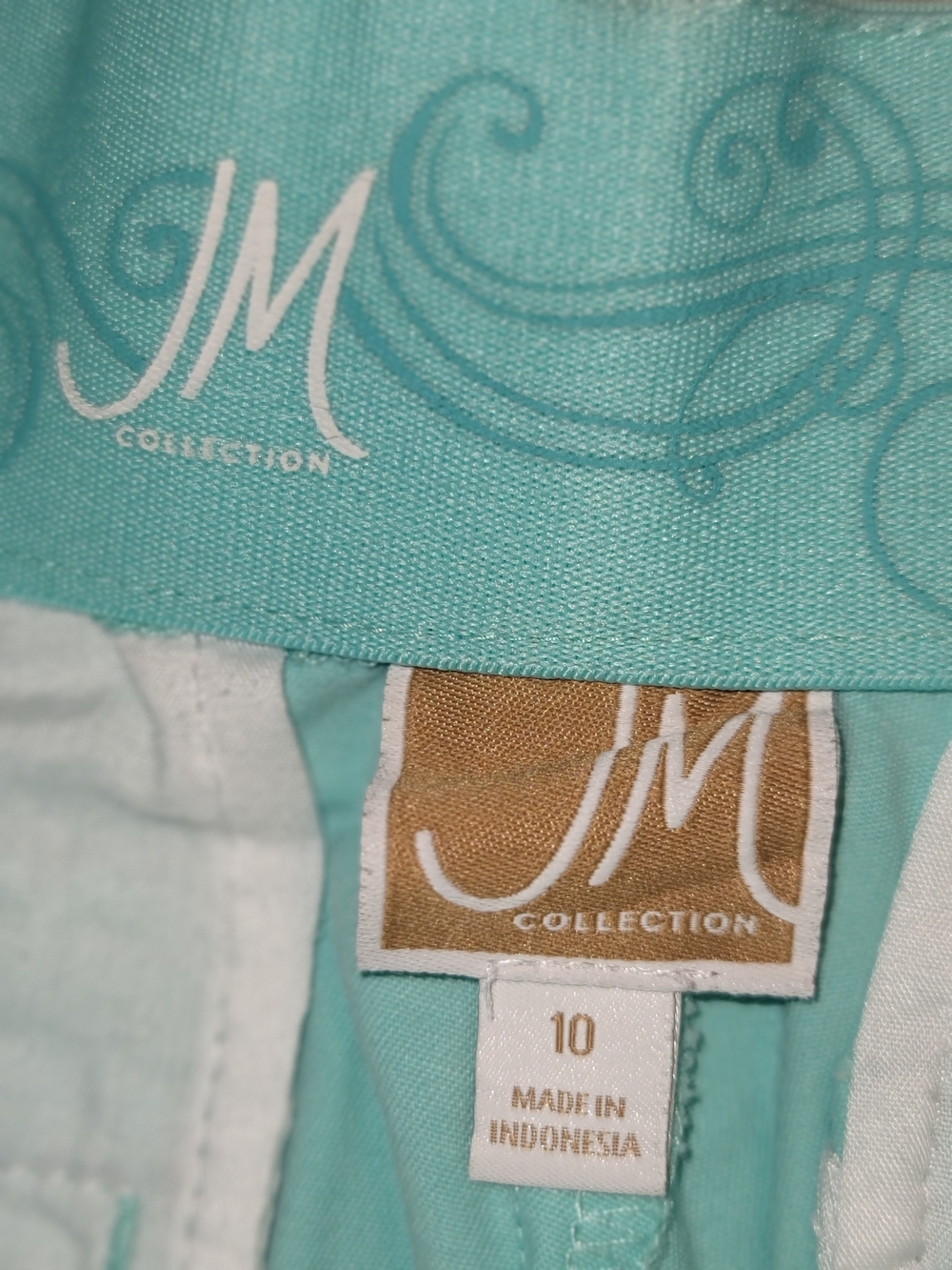 JM Collection Women's Mint Green Jeans